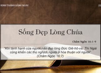 Sống Đẹp Lòng Chúa – 22/5/2022
