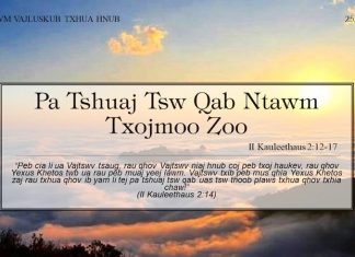 Pa Tshuaj Tsw Qab Ntawm Txojmoo Zoo – 25/5/2022