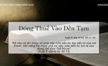 Đóng Thuế Vào Đền Tạm – 30/5/2022