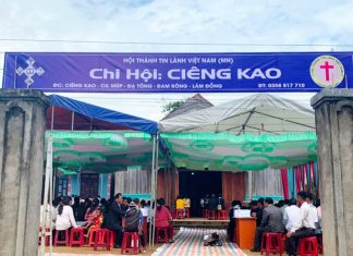 Lâm Đồng: Lễ Bổ Nhiệm Quản Nhiệm Chi Hội Tin Lành Ciêng Kao