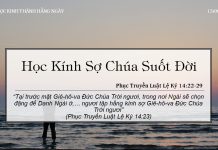 Học Kính Sợ Chúa Suốt Đời – 13/6/2022