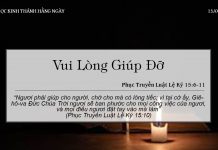 Vui Lòng Giúp Đỡ – 15/6/2022