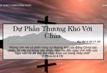 Dự Phần Thương Khó Với Chúa – 18/6/2022