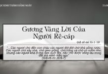 Gương Vâng Lời Của Người Rê-cáp – 21/6/2022