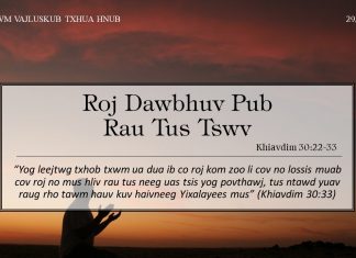 Roj Dawbhuv Pub Rau Tus Tswv – 29/6/2022