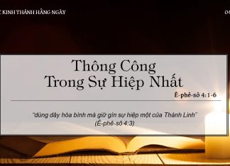 Thông Công Trong Sự Hiệp Nhất – 4/6/2022