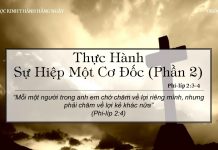 Thực Hành Sự Hiệp Một Cơ Đốc – Phần 2 – 8/6/2022