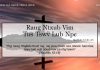 Raug Ntxub Vim Tus Tswv Lub Npe – 18/7/2022