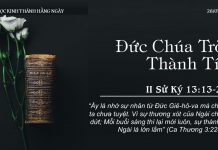 Đức Chúa Trời Thành Tín – 28/7/2022