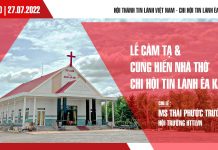 V/v Truyền Hình Trực Tuyến Chương Trình Lễ Cảm Tạ & Cung Hiến Nhà Thờ Tin Lành Êa Kar