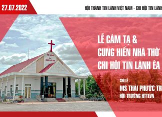 V/v Truyền Hình Trực Tuyến Chương Trình Lễ Cảm Tạ & Cung Hiến Nhà Thờ Tin Lành Êa Kar