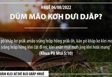 Dŭm Mâo Kơh Dưi Djăp? – 6/8/2022