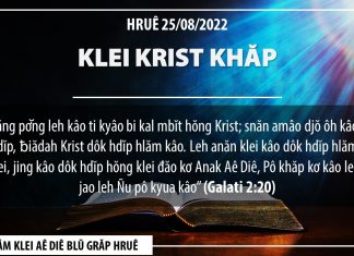 Klei Krist Khăp – 25/8/2022