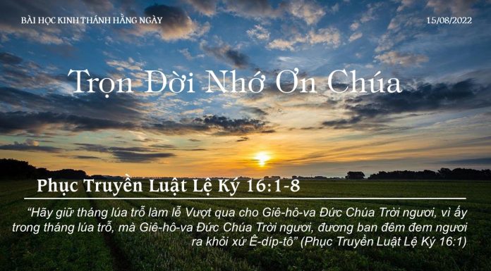 Trọn Đời Nhớ Ơn Chúa – 15/8/2022