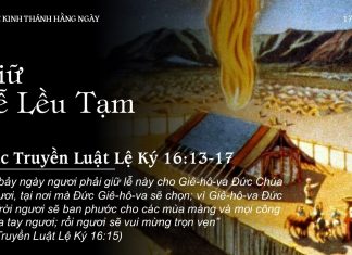 Giữ Lễ Lều Tạm – 17/8/2022