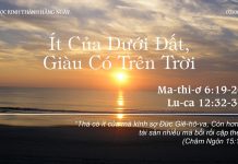 Ít Của Dưới Đất, Giàu Có Trên Trời – 2/8/2022