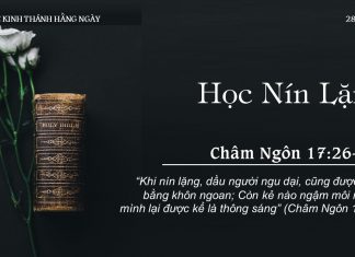 Học Nín Lặng – 28/8/2022