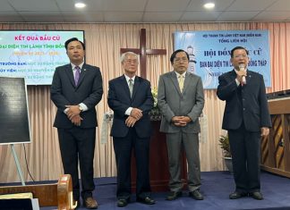 Hội Đồng Bầu Cử Ban Đại Diện Tin Lành Tỉnh Đồng Tháp Nhiệm Kỳ 2023-2024