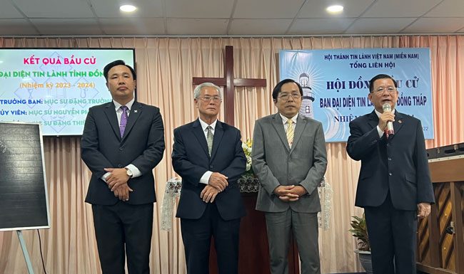 Hội Đồng Bầu Cử Ban Đại Diện Tin Lành Tỉnh Đồng Tháp Nhiệm Kỳ 2023-2024