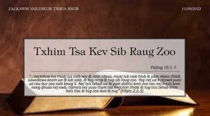 Txhim Tsa Kev Sib Raug Zoo – 11/9/2022