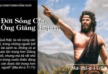 Đời Sống Của Ông Giăng Báp-tít – 21/9/2022