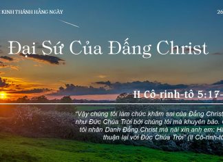 Đại Sứ Của Đấng Christ – 26/9/2022