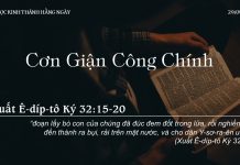 Cơn Giận Công Chính – 29/9/2022
