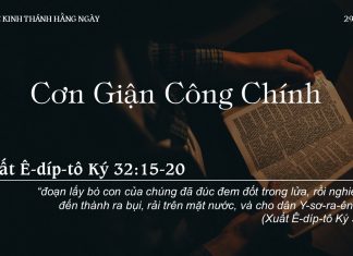 Cơn Giận Công Chính – 29/9/2022