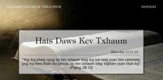 Hais Daws Kev Txhaum – 30/9/2022