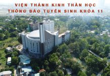 Thông Báo Tuyển Sinh Khóa 11 – Chương Trình Cử Nhân Thần Học – VTKTH