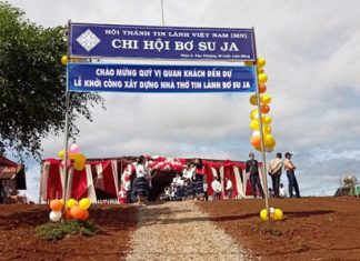 Lâm Đồng: Lễ Khởi Công Xây Dựng Nhà Thờ Tin Lành Bơ Su Ja