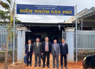 Bình Thuận: Chi Hội Phan Thiết Cảm Tạ Chúa Và Công Bố Điểm Nhóm Dân Phú