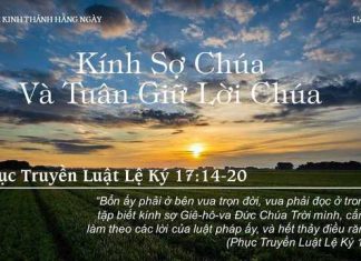 Kính Sợ Chúa Và Tuân Giữ Lời Chúa – 15/10/2022