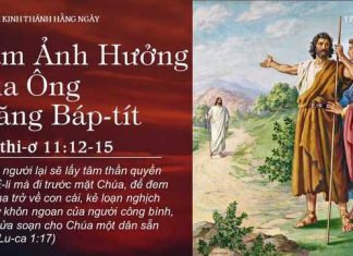 Tầm Ảnh Hưởng Của Ông Giăng Báp-tít – 17/10/2022