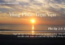 Vâng Phục Trọn Vẹn – 2/10/2022