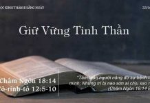 Giữ Vững Tinh Thần – 23/10/2022