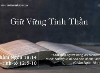 Giữ Vững Tinh Thần – 23/10/2022