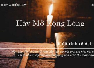 Hãy Mở Rộng Lòng – 25/10/2022