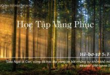 Học Tập Vâng Phục – 3/10/2022