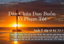 Dân Chúa Đau Buồn Vì Phạm Tội – 31/10/2022
