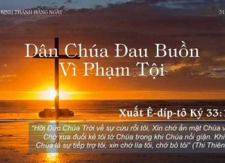 Dân Chúa Đau Buồn Vì Phạm Tội – 31/10/2022