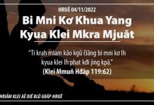 Bi Mni Kơ Khua Yang Kyua Klei Mkra Mjuăt – 4/11/2022