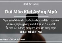 Dưi Mâo Klei Arăng Mpŭ – 26/11/2022