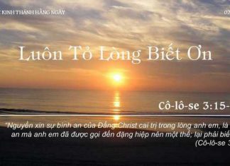 Luôn Tỏ Lòng Biết Ơn – 2/11/2022
