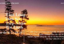 Tấm Lòng Đơn Sơ Tiếp Nhận Tin Lành – 21/11/2022