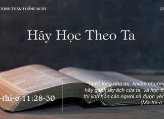 Hãy Học Theo Ta – 23/11/2022