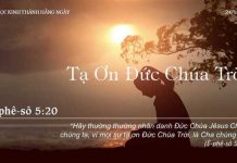 Tạ Ơn Đức Chúa Trời – 24/11/2022