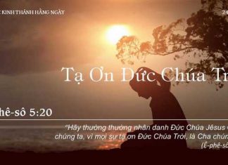 Tạ Ơn Đức Chúa Trời – 24/11/2022