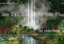 Cảm Tạ Chúa về Sự Sửa Phạt – 4/11/2022