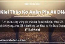 Klei Thâo Kơ Anăn Pia Aê Diê – 24/12/2022